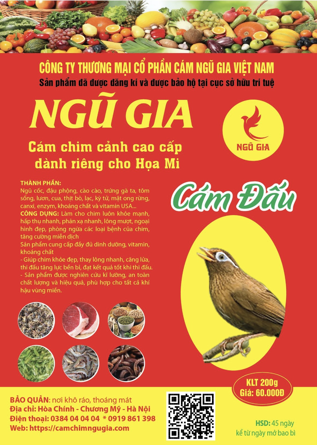 Cám chim chào mào loại nào tốt ở Hà Nội?